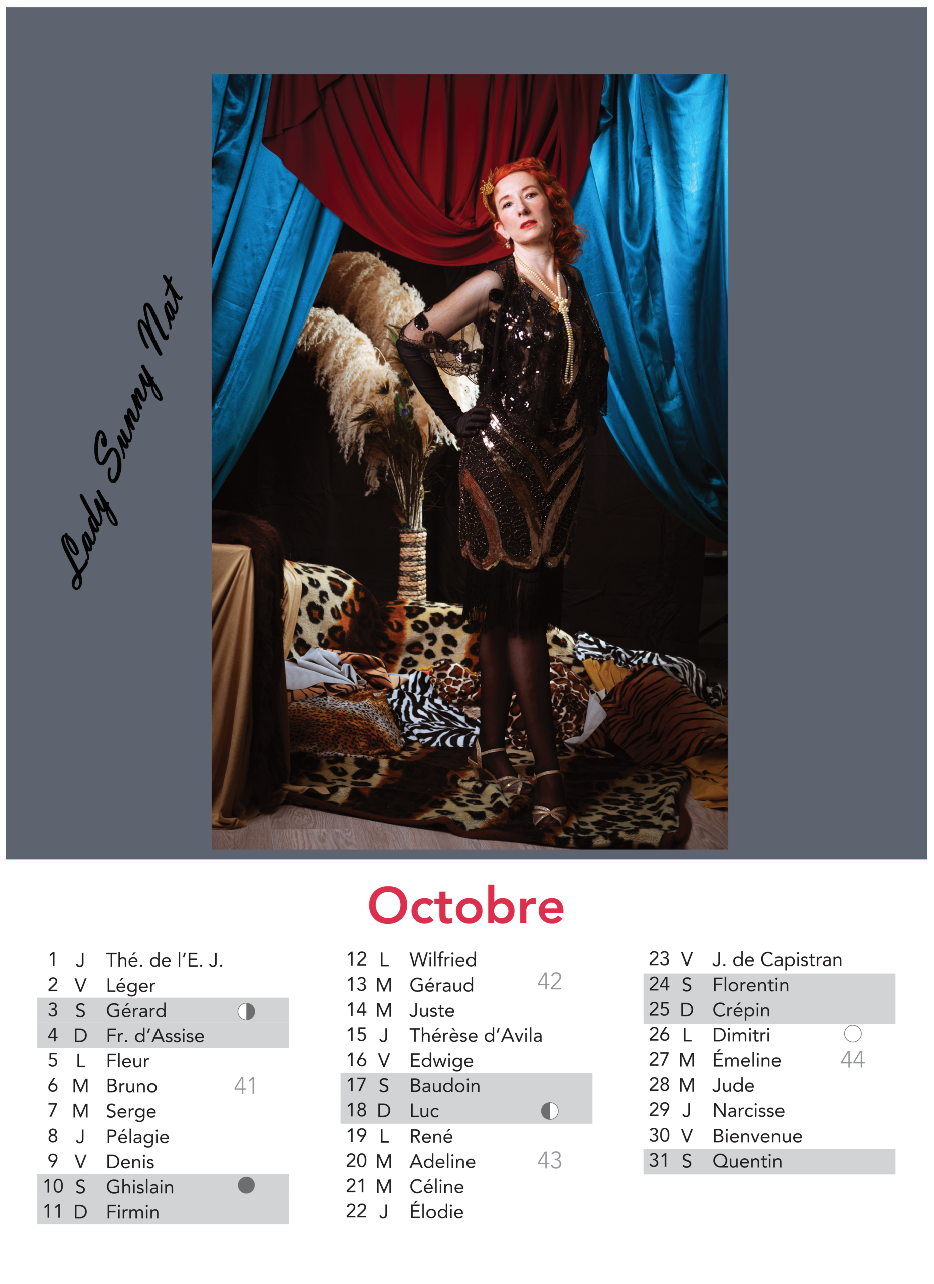 CALENDRIER PIN-UP — Octobre 2026